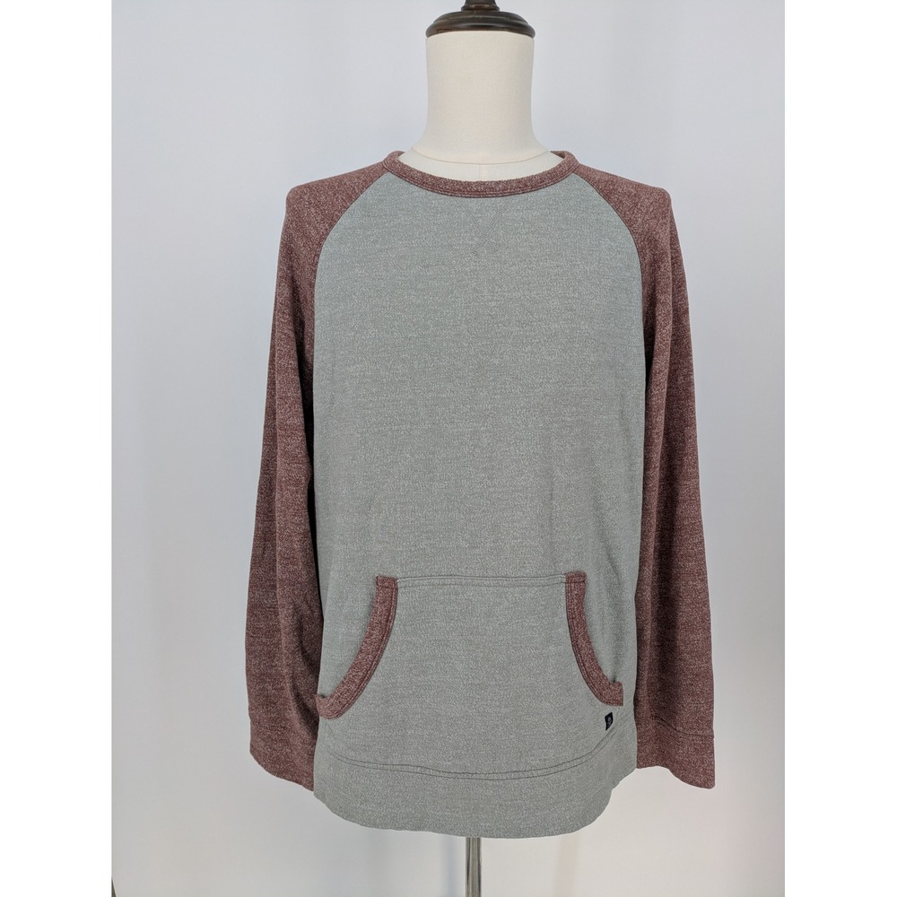 Tony Hawk Sweatshirt Mens XL Gray Burgundy Raglan Skater Streetwear Grunge Y2K